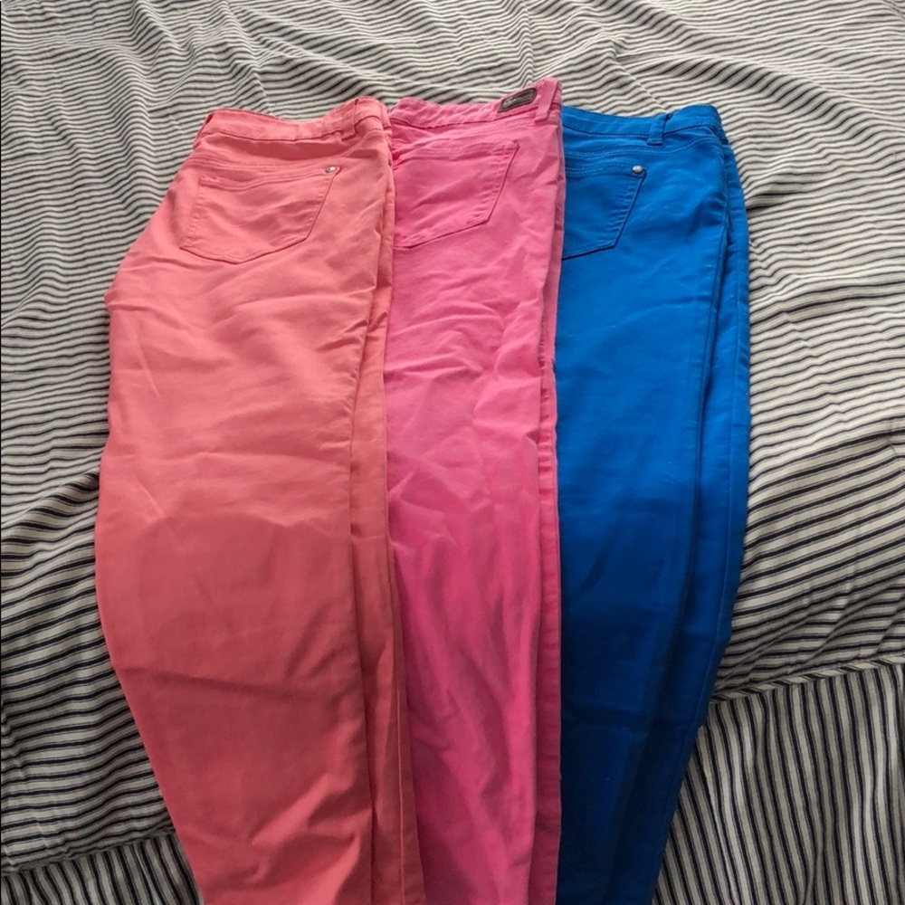 Bundle of Colored Jeans